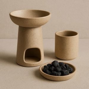 21 Stoneware Volcanic Rock Aroma Diffuser Set