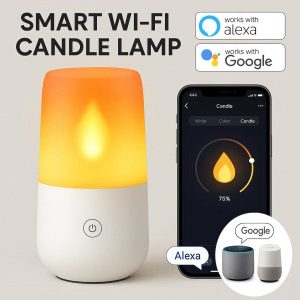 5 Smart WiFi Candle Lamp Works with Alexa Google