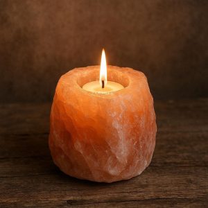 6 Himalayan Salt Rock Candle Lamp Natural